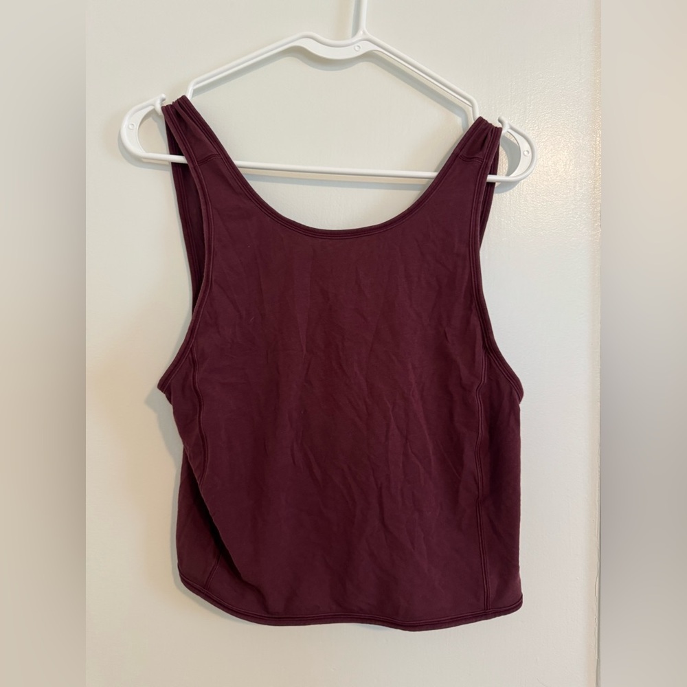 Lululemon Burgundy Tank Top